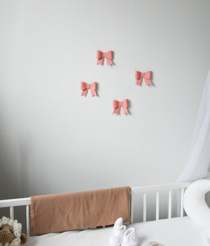 Pink Bows wall decoration set - Minidreams Decor