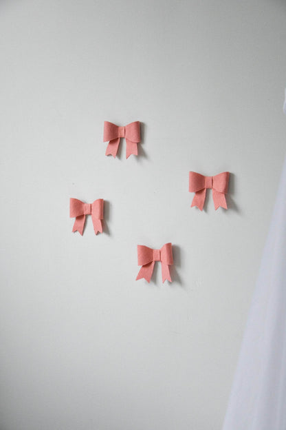Pink Bows wall decoration set - Minidreams Decor