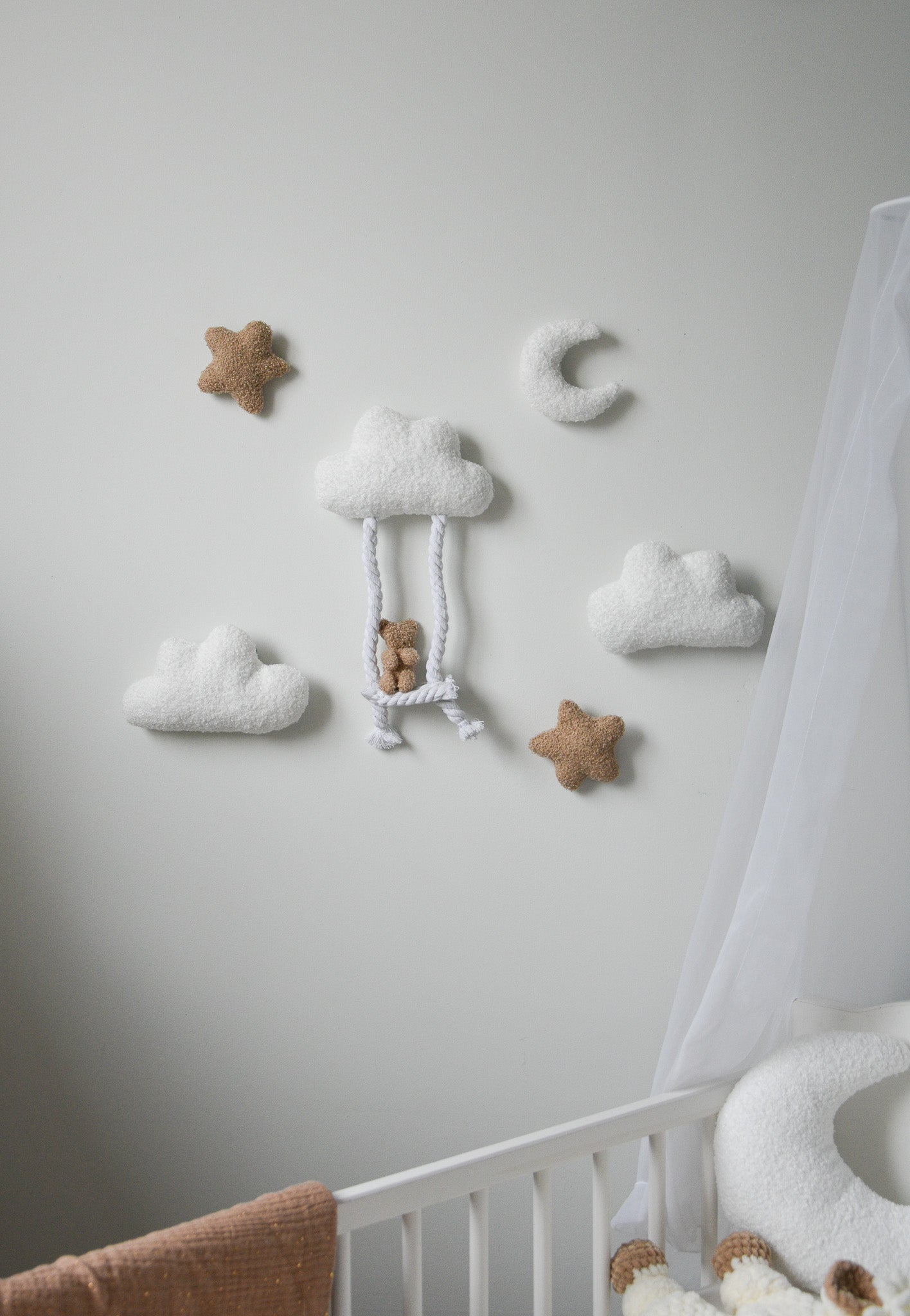 Teddy bear wall decoration set
