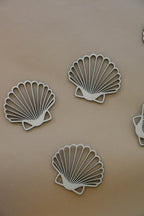 Wooden Scallop Seashell for Crafts - Natural wood Laser Cut - Wall Decorations - Minidreams Decor