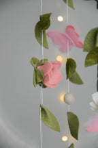 Bambi and Thumper Woodland  Baby Crib Mobile - Forest Floral Themed Nursery Decor