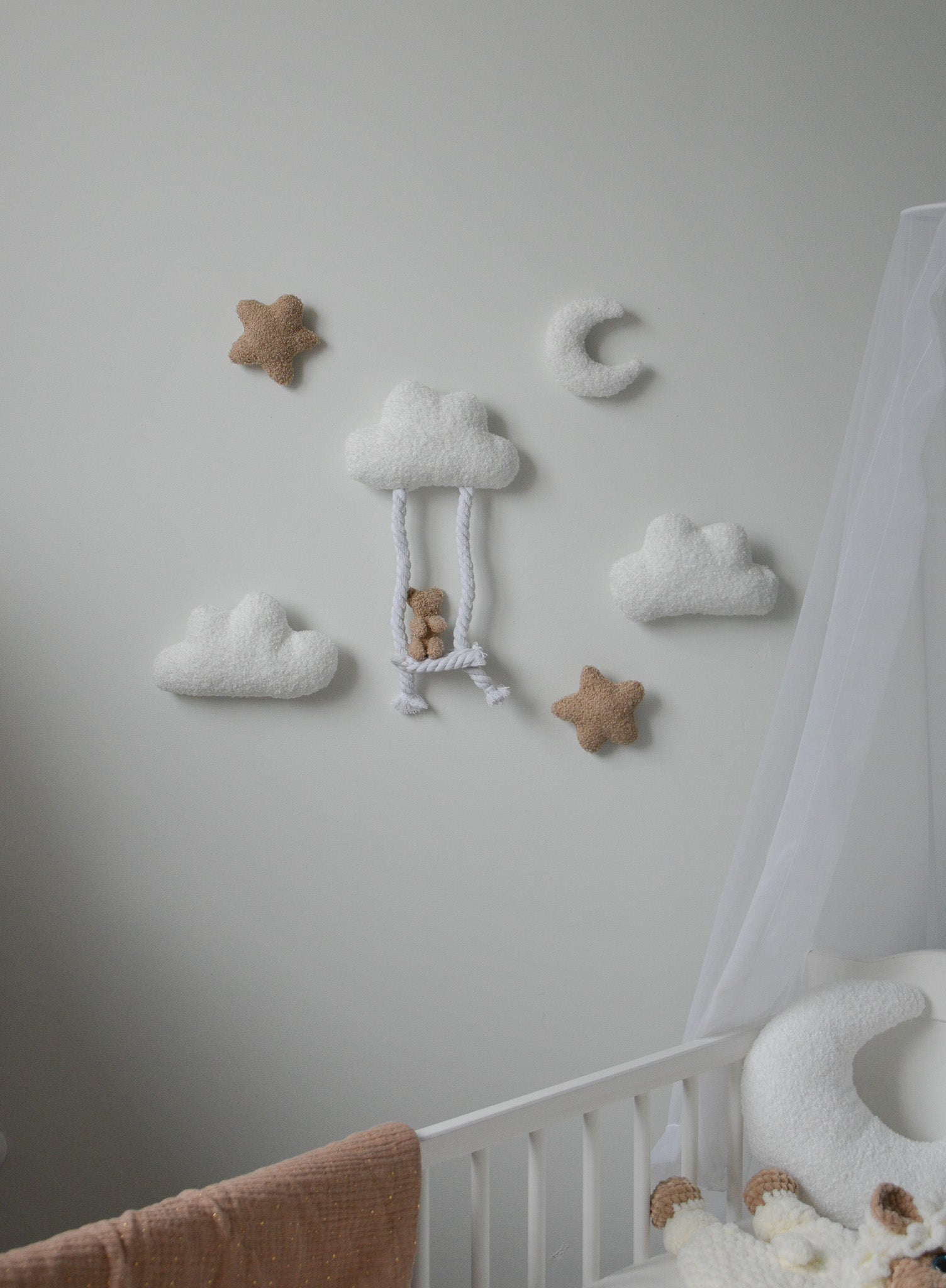 Teddy bear wall decoration set