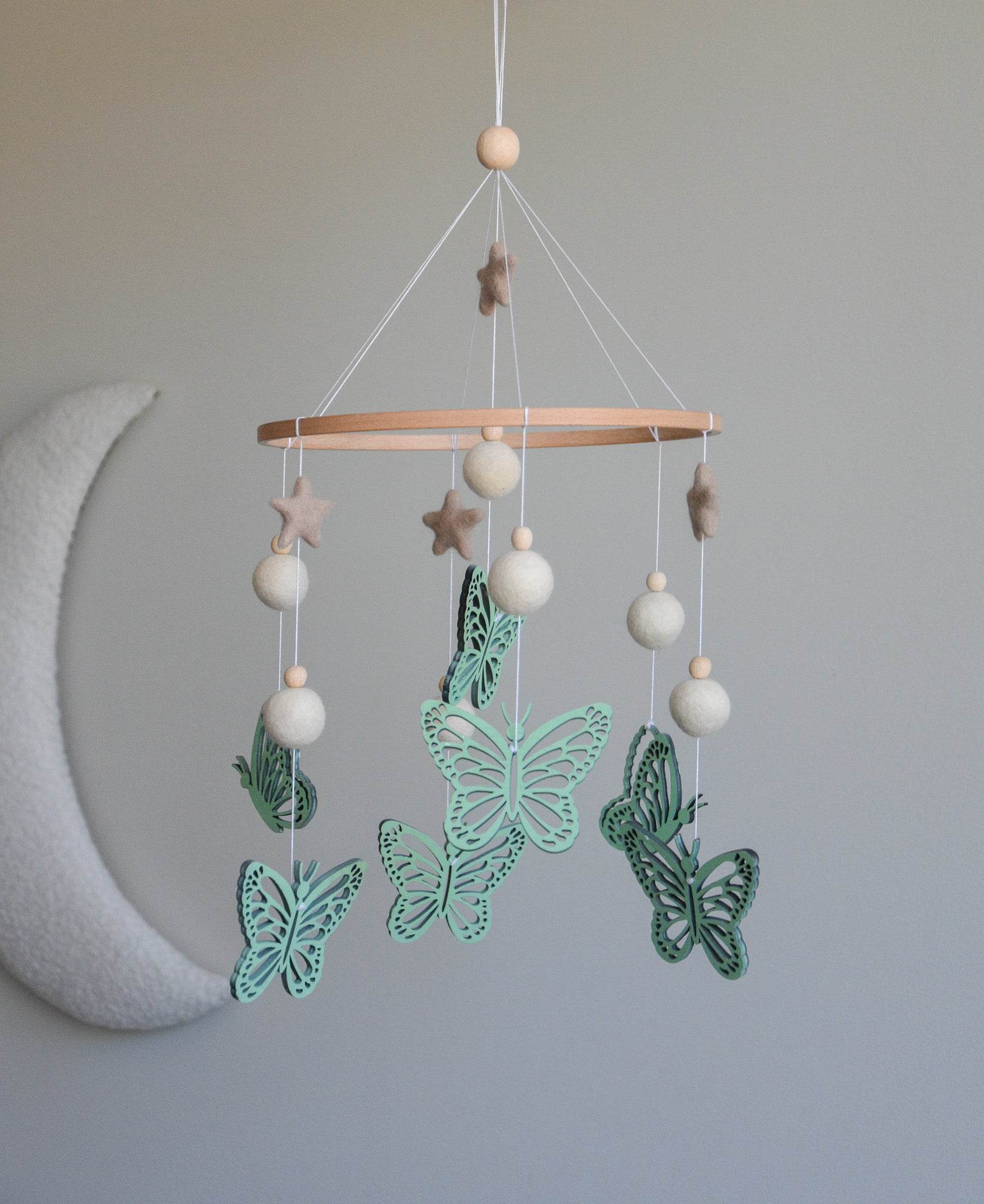 Butterfly nursery baby mobile - Minidreams Decor