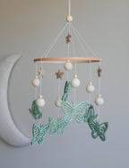 Butterfly nursery baby mobile - Minidreams Decor