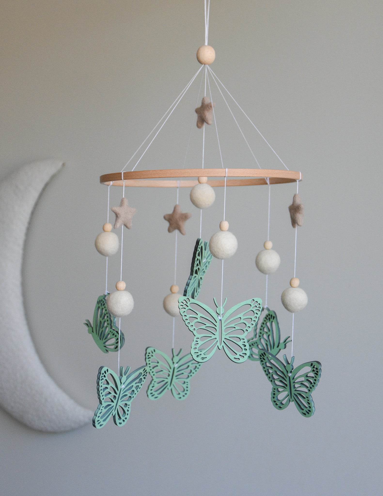 Butterfly nursery baby mobile - Minidreams Decor