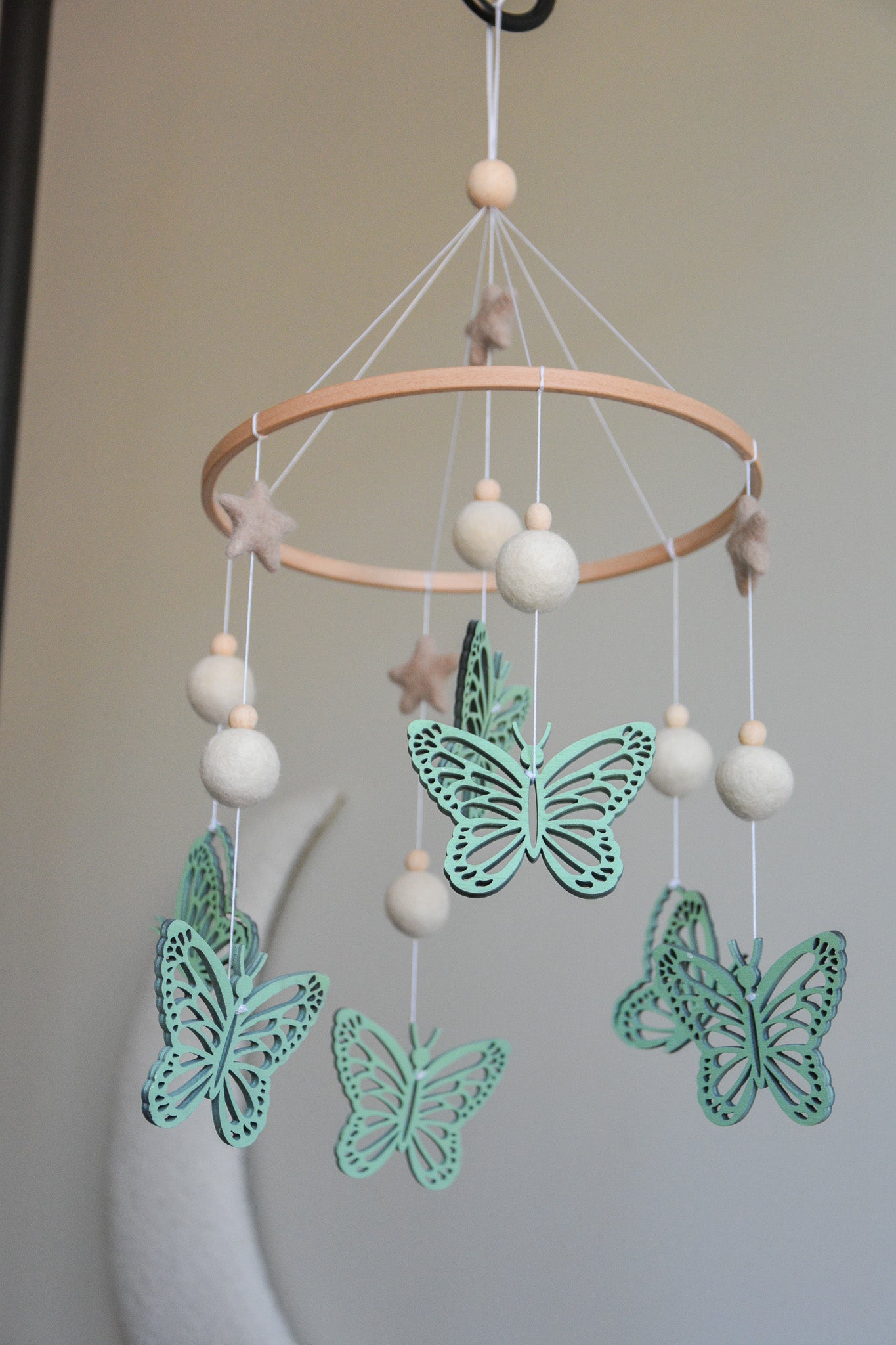 Butterfly nursery baby mobile