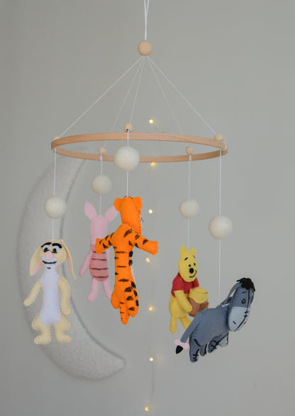 Vintage Winnie and his friends Baby Mobile