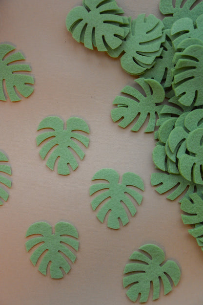 Tropical leaves - Pack of 10 leaves - Monstera Leaf - Laser Cut