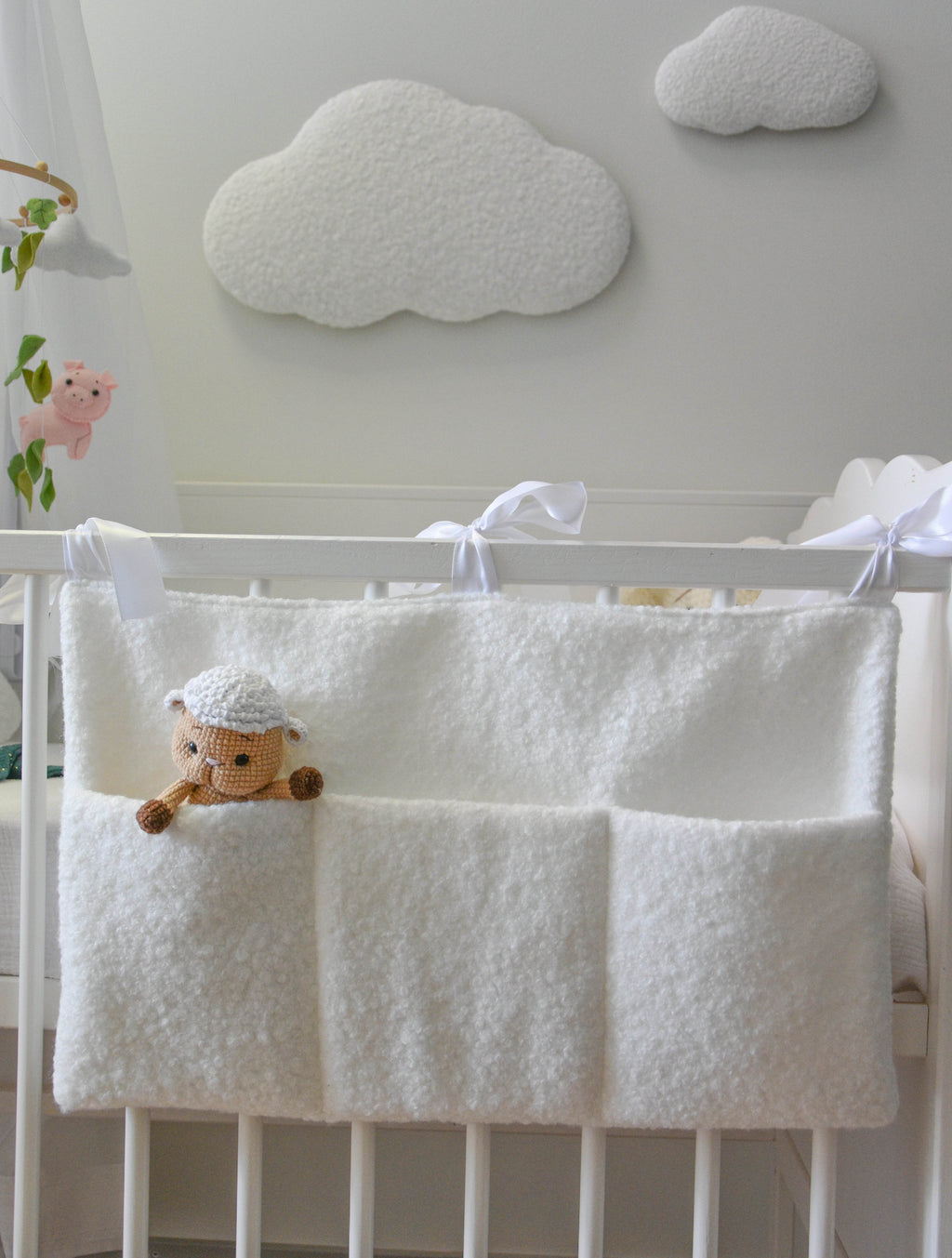 Boucle Crib pocket organizer - Minidreams Decor
