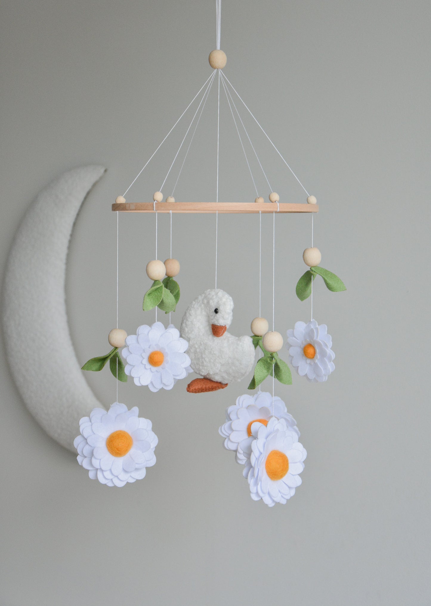 Goose nursery baby mobile