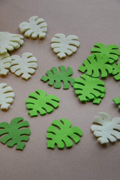 Tropical leaves - Pack of 10 leaves - Monstera Leaf - Laser Cut