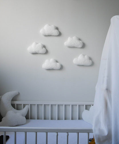 Soft Boucle Clouds wall decoration - Minidreams Decor