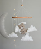 Teddy bear baby mobile