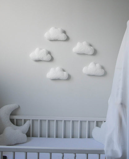 Soft Boucle Clouds wall decoration - Minidreams Decor