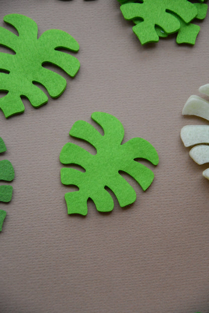 Tropical leaves - Pack of 10 leaves - Monstera Leaf - Laser Cut