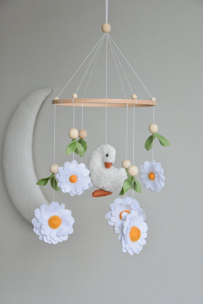 Goose nursery baby mobile