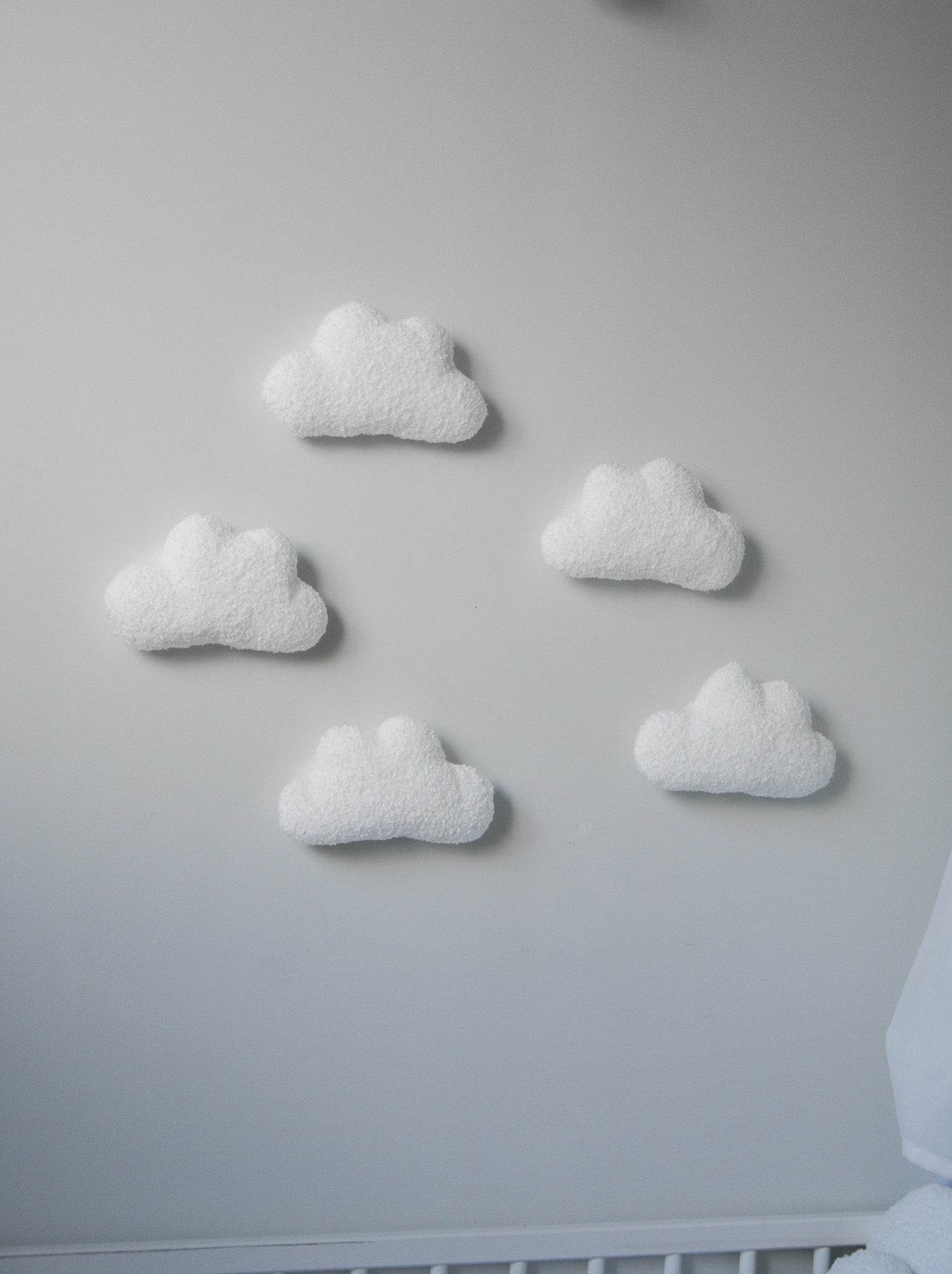 Soft Boucle Clouds wall decoration - Minidreams Decor