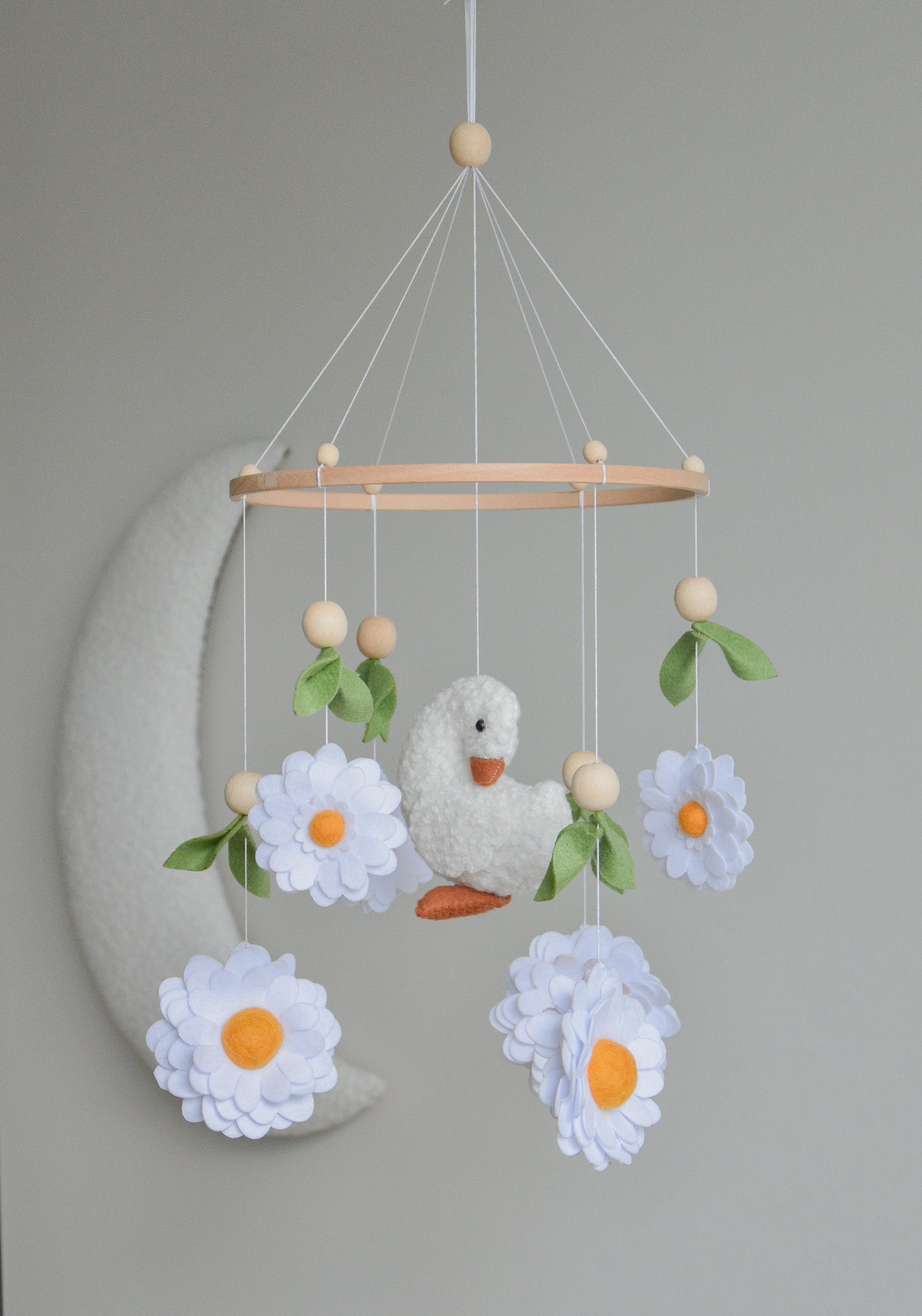 Goose nursery baby mobile