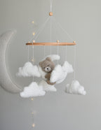 Teddy bear baby mobile