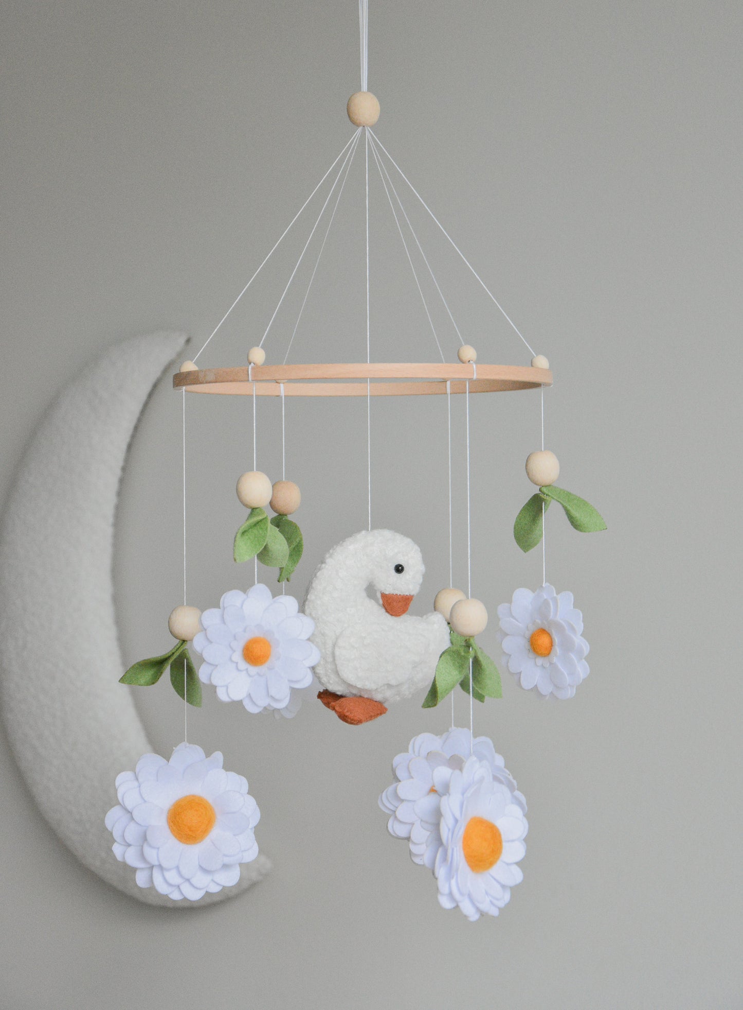 Goose nursery baby mobile