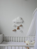 Teddy Bear wall clouds decoration - Minidreams Decor