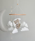 Teddy bear baby mobile