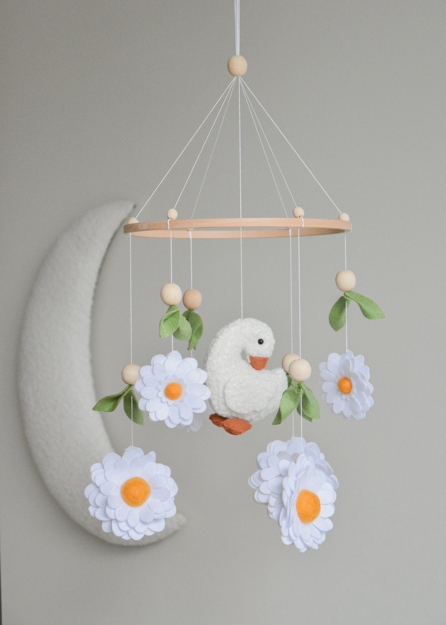 Goose nursery baby mobile