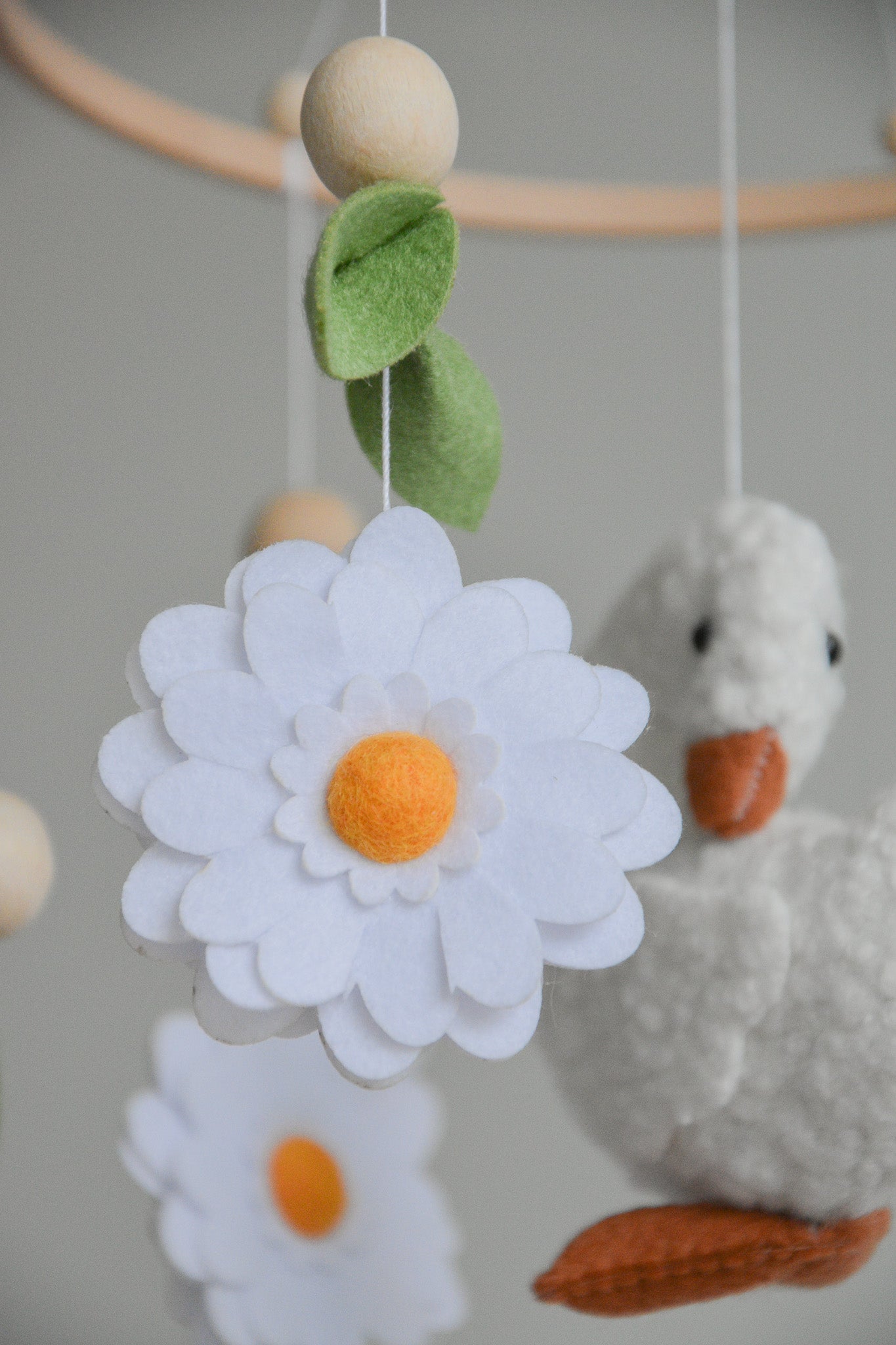 Goose nursery baby mobile