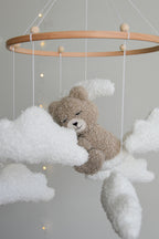Teddy bear baby mobile