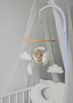 Teddy bear baby mobile