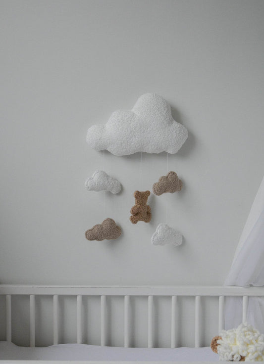 Teddy Bear wall clouds decoration - Minidreams Decor