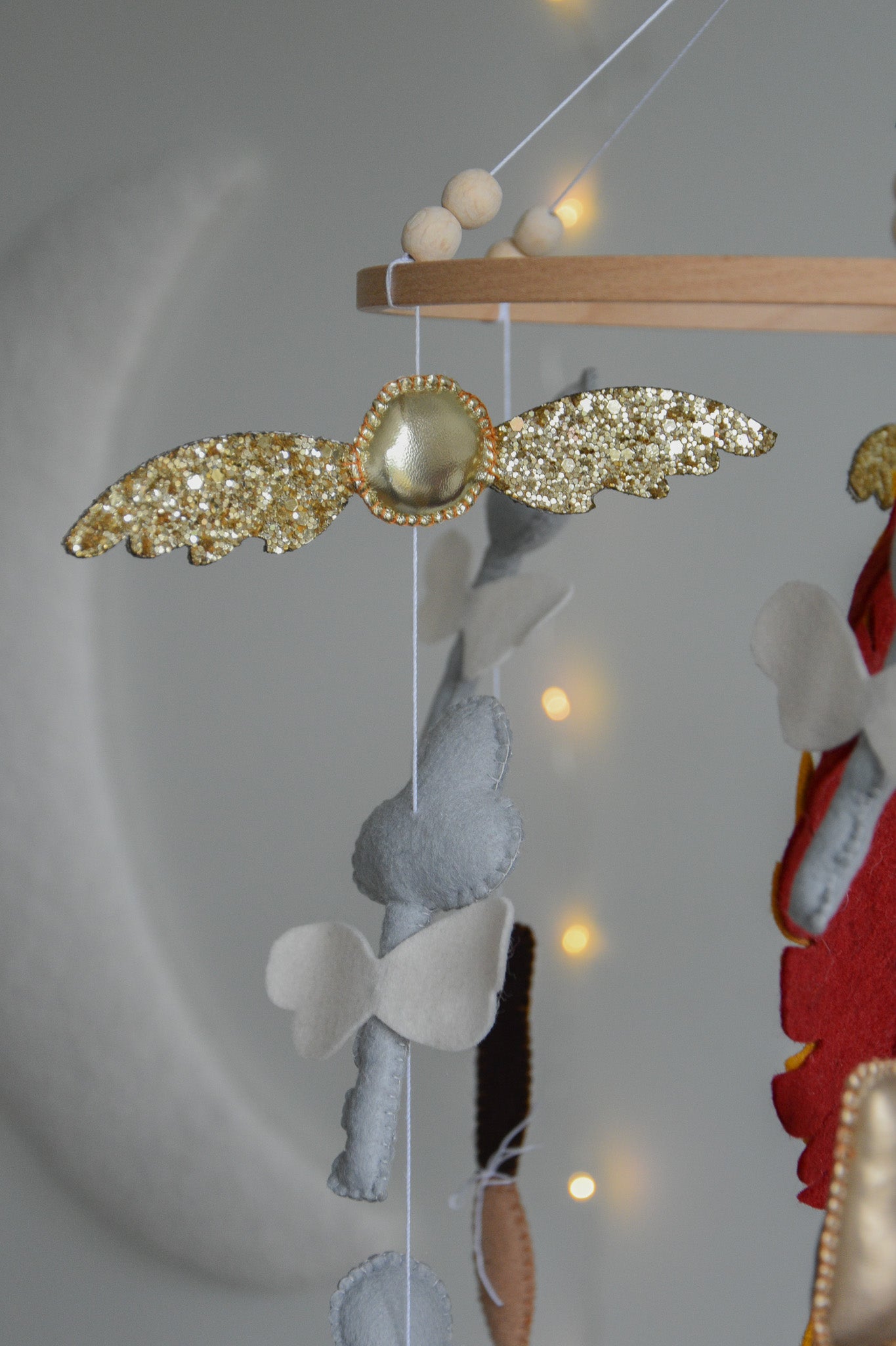 Harry Potter Themed Mobile - Wizard, Phoenix, Flying Keys, Lightning Bolt Decor