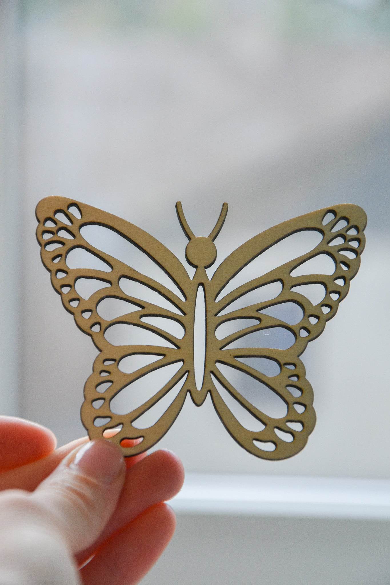 Wooden Butterfly for Crafts - Natural wood Laser Cut - Wall Decorations - Minidreams Decor