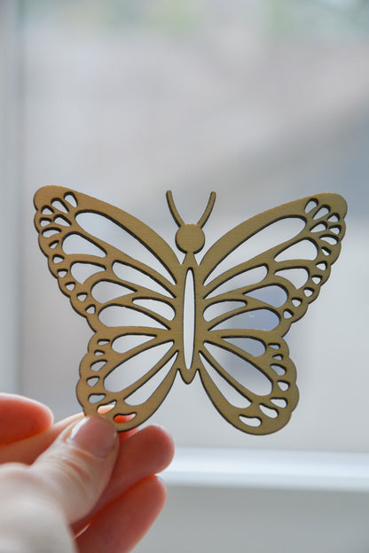 Wooden Butterfly for Crafts -  Natural wood Laser Cut - Wall Decorations