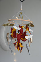 Harry Potter Themed Mobile - Wizard, Phoenix, Flying Keys, Lightning Bolt Decor