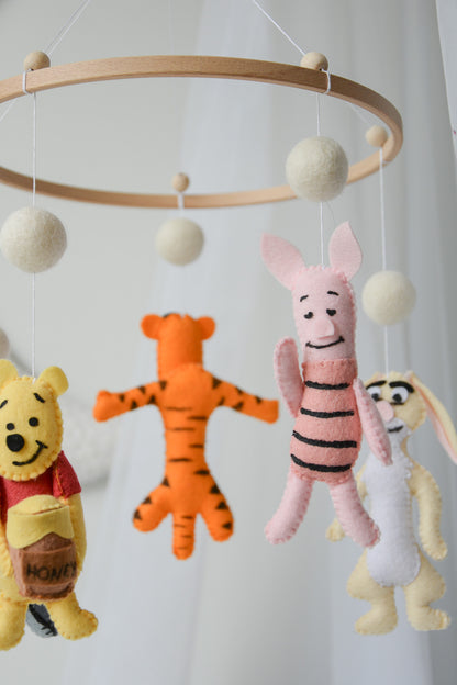 Vintage Winnie and his friends Baby Mobile