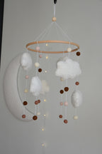 Boucle Clouds and Balls Baby crib Mobile