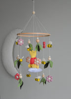 Winnie the Pooh-Themed Clouds Baby crib Mobile - Minidreams Decor