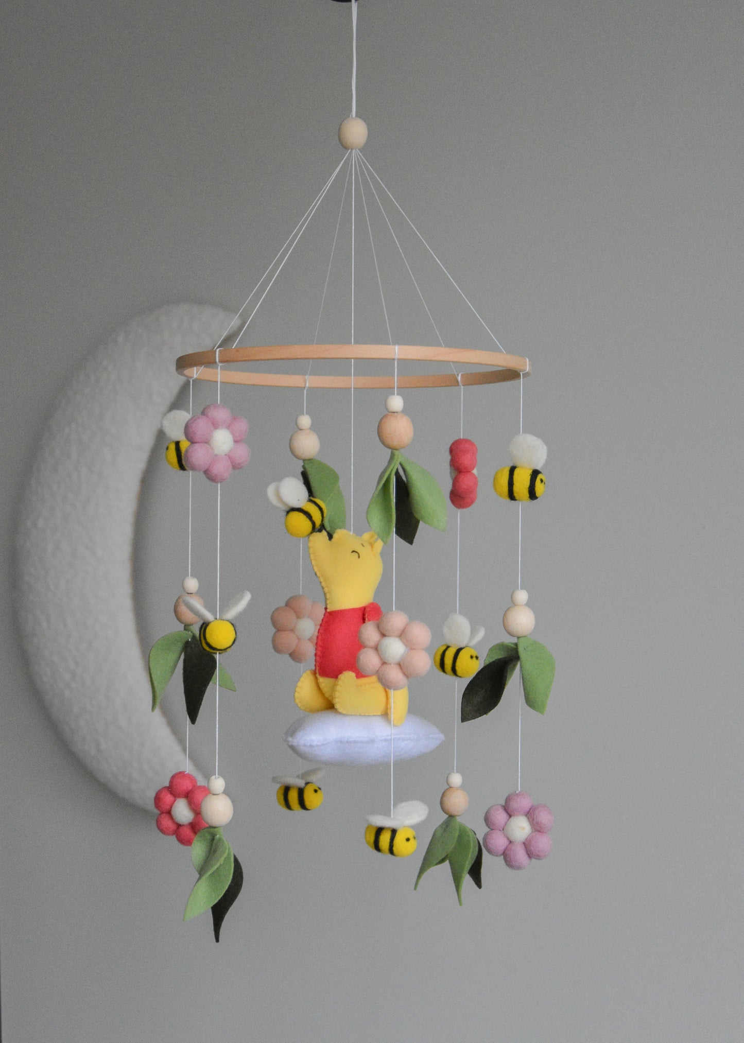 Winnie the Pooh-Themed Clouds Baby crib Mobile