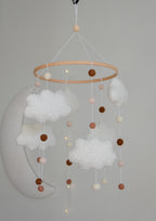 Boucle Clouds and Balls Baby crib Mobile