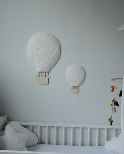 Boucle hot air balloon wall decor