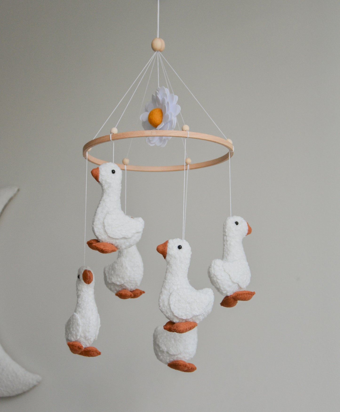 Duck nursery baby mobile