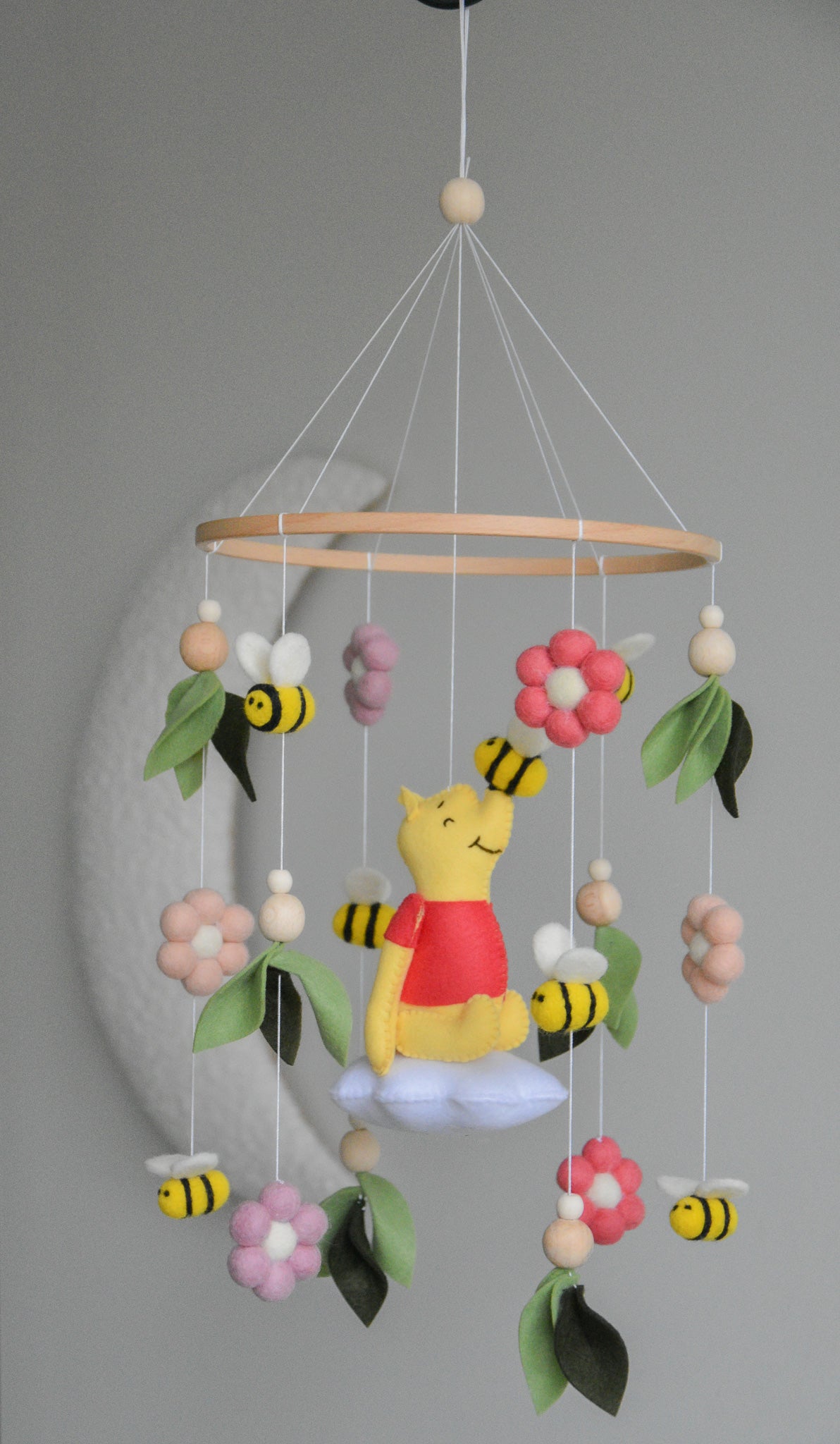 Winnie the Pooh-Themed Clouds Baby crib Mobile