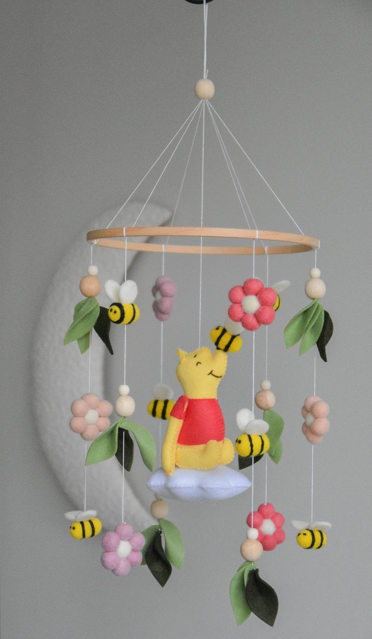 Winnie the Pooh-Themed Clouds Baby crib Mobile - Minidreams Decor