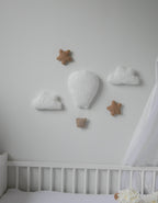 Boucle hot air balloon wall decoration set - Minidreams Decor