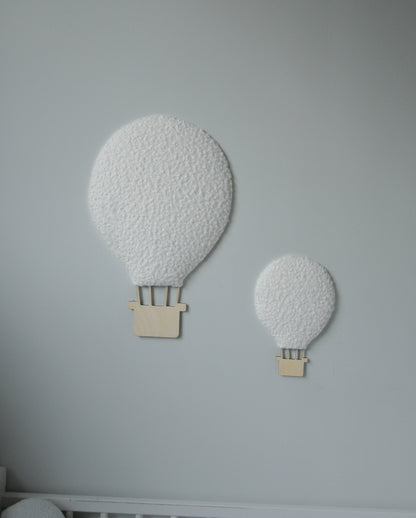 Boucle hot air balloon wall decor