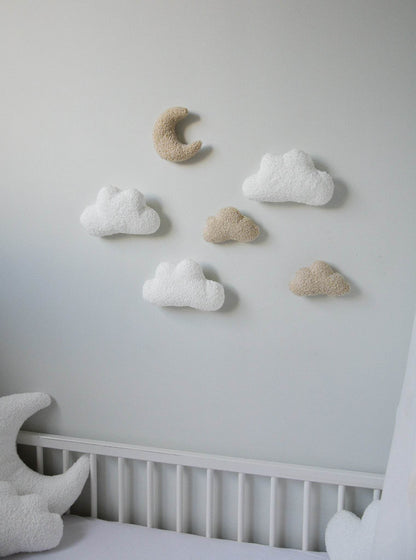 Clouds and moon wall decoration - Minidreams Decor