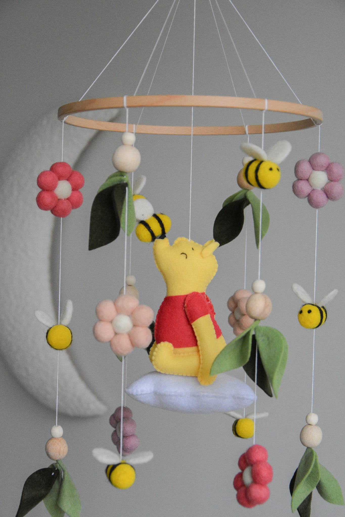 Winnie the Pooh-Themed Clouds Baby crib Mobile