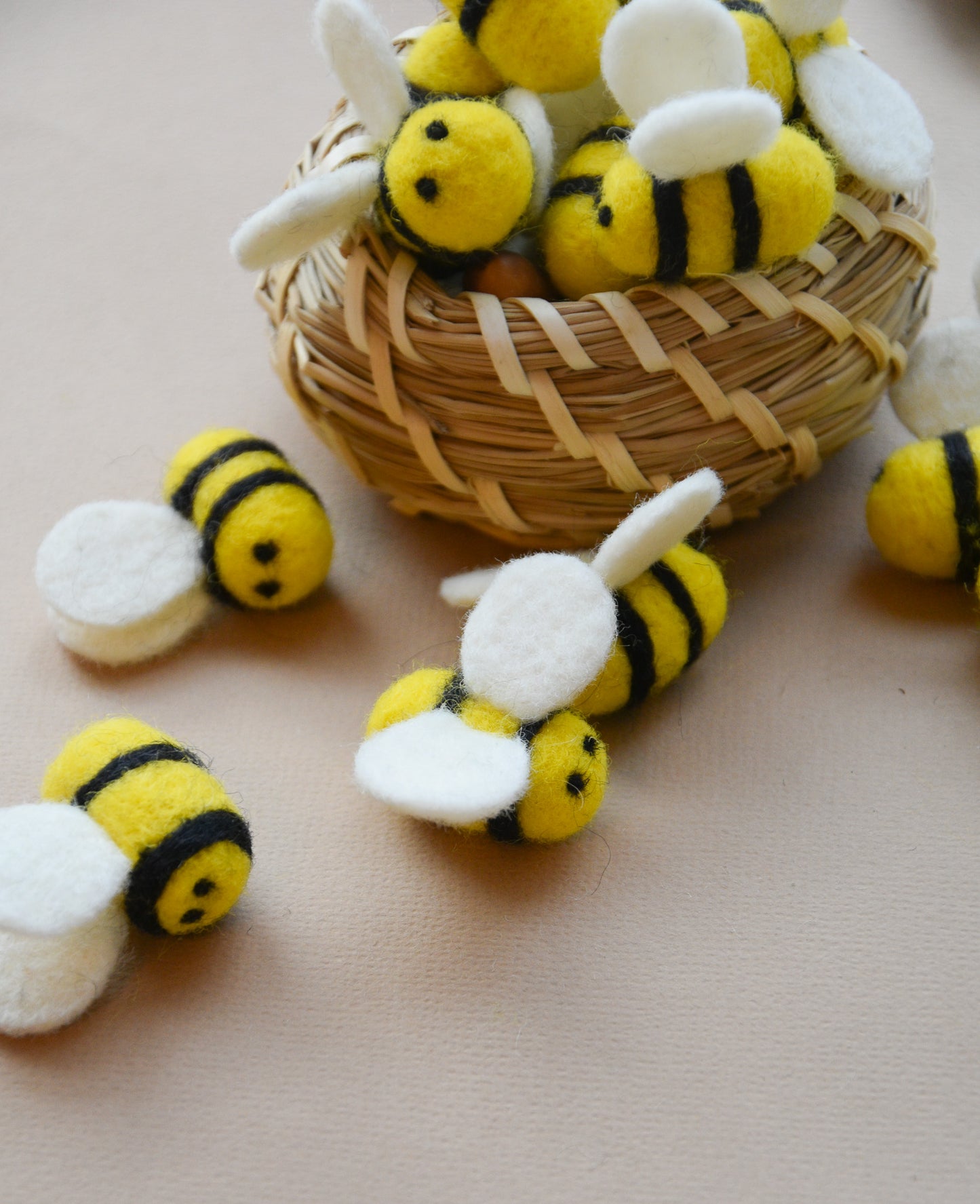 Hand Felted Bees