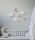 Clouds and moon wall decoration - Minidreams Decor